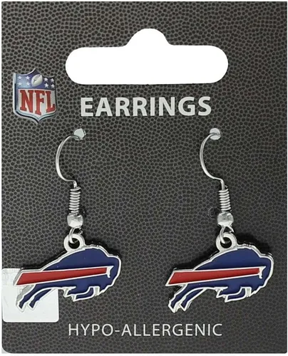 Vista 5 de aminco NFL - Aretes colgantes con logotipo de la NFL para mujer