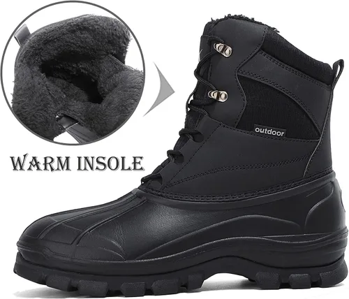 Vista 2 de UPSOLO Mens Duck Boots Winter Snow Boot Waterproof Insulated Anti-Slip Fully Fur Lined Casual Lightweight