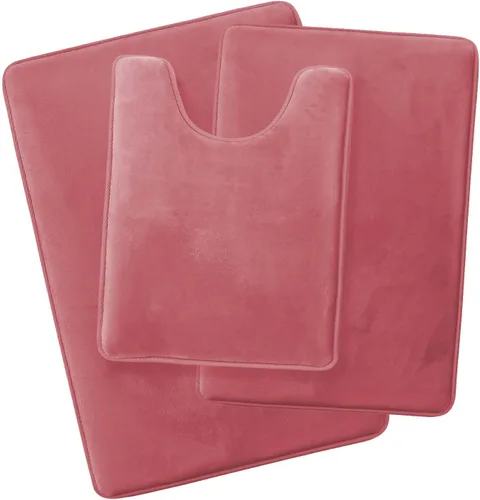 Vista 98 de Clara Clark Alfombra de Baño 24" x 17" - Alfombras de Baño, Tapete de Baño de Espuma Viscoelástica, Afelpado, Acogedor, Ultra Suave, Antideslizante
