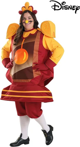 Vista 3 de Disfraz de Cogsworth de la Bella y la Bestia de Disney, talla grande
