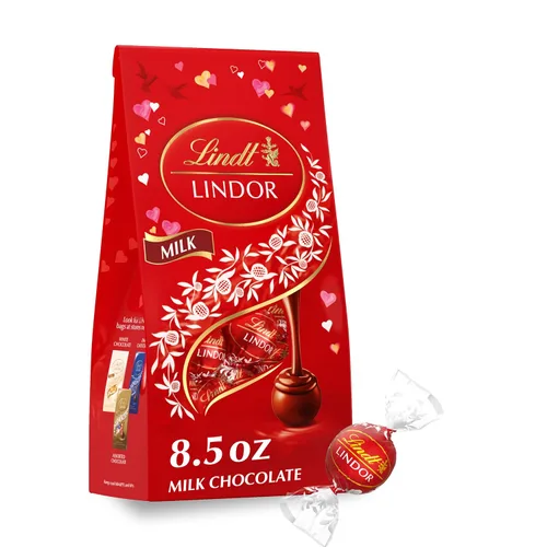 Vista 55 de Lindt Lindor - Trufas de chocolate extra oscuro 60 %, caramelo de chocolate negro con centro de trufa suave y derretida, ideal para regalar, 5.1