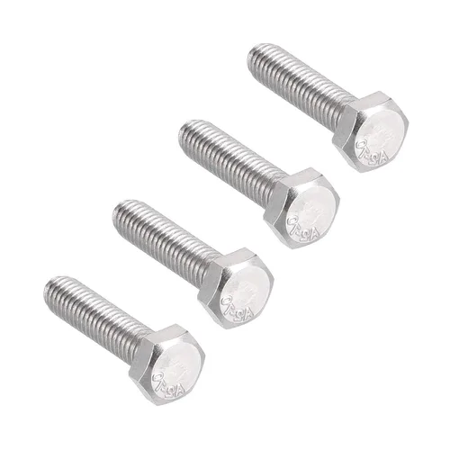 Vista 15 de 10 tornillos hexagonales M6 M6-0.039 x 1.575 in UNC Tornillos de cabeza hexagonal A2-70 (304) de acero inoxidable totalmente roscados, totalmente