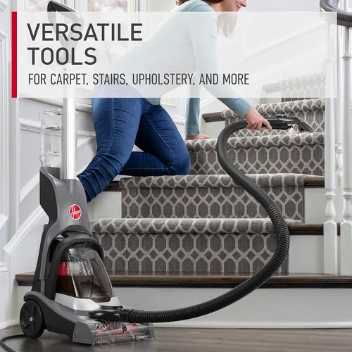 Vista 3 de Hoover PowerDash Pet Advanced - Máquina limpiadora de alfombras compacta con limpieza de superficies elevadas, máquina de champú de alfombras