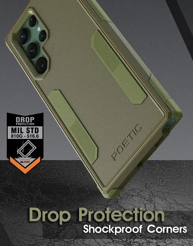 Vista 4 de Poetic Neon Series - Funda compatible con Galaxy S22 Ultra 5G de 6.8 pulgadas, doble capa, resistente, resistente, ligera, delgada, a prueba