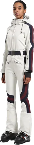 Vista 7 de GSOU SNOW Trajes de esquí para mujer, de una pieza, para snowboard, invierno, impermeable, resistente al viento, traje de nieve para deportes al