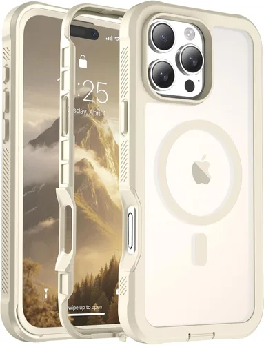 Vista 82 de jaroco - Funda magnética compatible con MagSafe para iPhone 11 de 6.1 pulgadas; protección de grado militar contra caídas, de doble capa