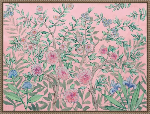 Vista 13 de Amanti Art Lienzo enmarcado para pared, 18 x 24 pulgadas, jardín francés rosa, por Julia Purinton, lienzo enmarcado para pared, obras de arte