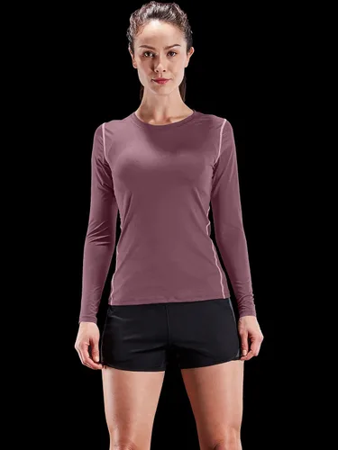 Vista 81 de CADMUS Paquete de 1 o 3 camisetas de entrenamiento de manga larga para mujer, camiseta de compresión de ajuste seco para correr
