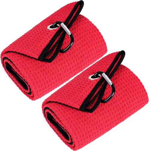 Vista 35 de Mile High Life Toalla de golf premium de tejido de gofre, 16 x 24 pulgadas, extra absorbente y de secado rápido, microfibra ultrasuave, clip