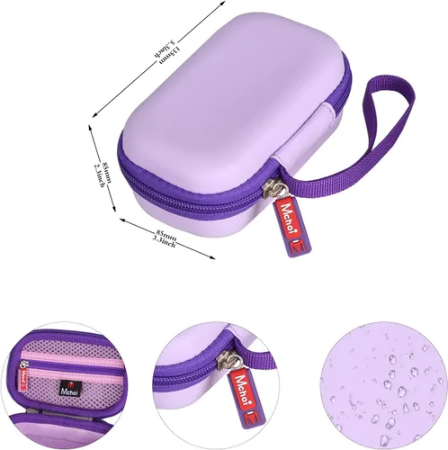 Vista 8 de Mchoi Estuche rígido de transporte adecuado para ratón inalámbrico Logitech G305 Lightspeed para juegos, a prueba de golpes, impermeable, morado