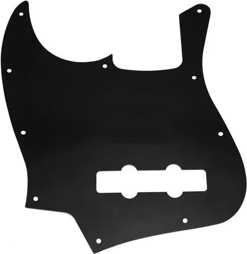 Vista 2 de 1 golpeador Yootones de 10 agujeros para Jazz Bass J Bass compatible con Fender Jazz Bass de EE. UU. y mexicano (3 capas de perlas negras)