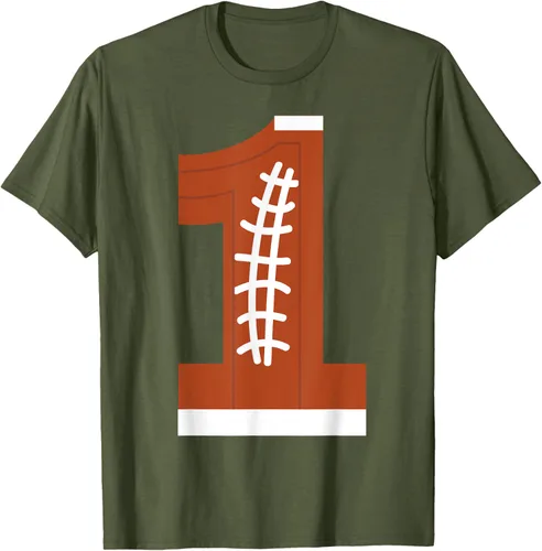Vista 44 de 1st Birthday Football Ball Boys Camiseta de regalo de 1 año Negro