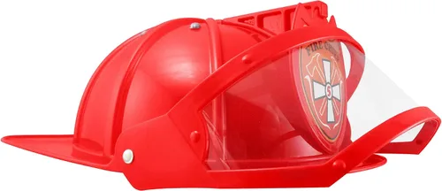 Vista 3 de Nicky Bigs Novelties Disfraz de bombero - Cascos duros - Casco de bombero - Sombreros de bombero - Accesorios de bombero - Ajustable