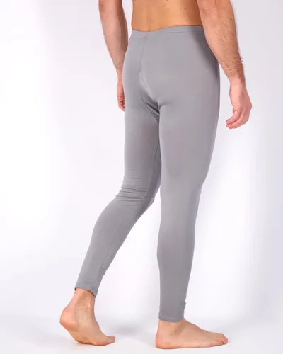 Vista 3 de Real Essentials Paquete de 3: ropa interior térmica para hombre, capa base, pantalones con forro polar con bragueta – parte inferior larga