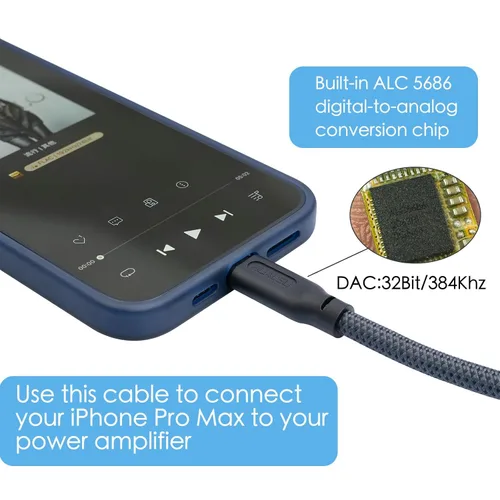 Vista 5 de Cable de audio USB C a doble XLR macho - 3.3 pies, estéreo de 32 bits/384 Khz, compatible con teléfonos móviles, altavoces activos y amplificadores