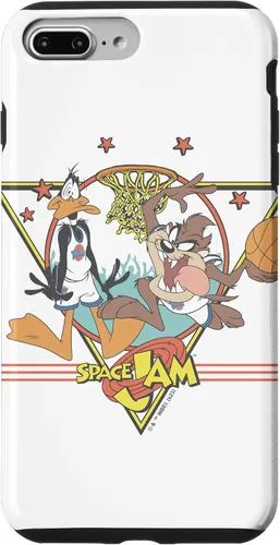 Vista 9 de Funda para iPhone 14 space jam Daffy Duck & Taz Retro Stars Basketball Team