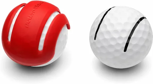 Vista 4 de PutterWheel Ayuda de entrenamiento para poner pelotas de golf (paquete de 3) – Sistema de entrenamiento de golf para práctica verde o esterilla