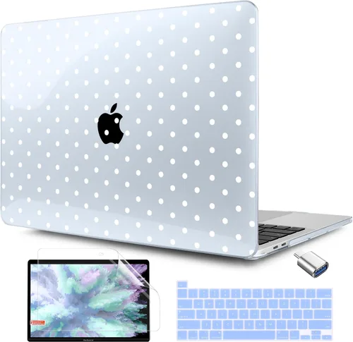 Vista 11 de TWOLSKOO Funda compatible con MacBook Pro de 13 pulgadas 2023-2016 A2338 M2/M1 A2251 A2289 A2159 A1989 A1706, cubierta rígida de plástico y funda