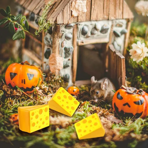 Vista 7 de Libima 24 piezas de juguetes de queso para el estrés, a granel, queso falso, recuerdos de fiesta, espuma para apretar, bola elástica para el estrés
