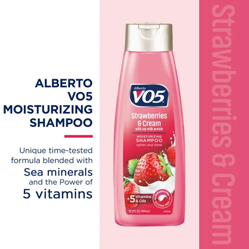 Vista 6 de Champú Moisture Milks, 15 onzas, fresas por Vo5 (paquete de 2)