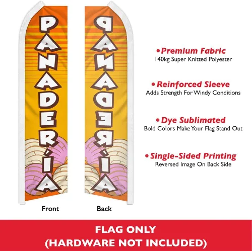 Vista 2 de Panaderia Swooper - Bandera publicitaria perfecta para frentes de tiendas, cafeterías, minoristas, tiendas, camiones de comida, eventos, ferias