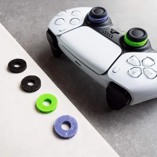Vista 11 de KontrolFreek Precision Rings Aim Assist Motion Control for PlayStation 4 (PS4), PS5, Xbox One, XBX, Switch Pro & Scuf Controller (Black/Purple)