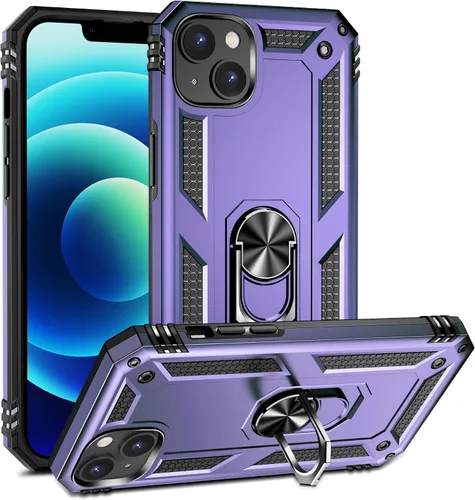 Vista 25 de Korecase Funda para iPhone 8, protección de cámara, armadura militar, doble capa, soporte compatible con iPhone 6 6s y iPhone 7 8, color negro
