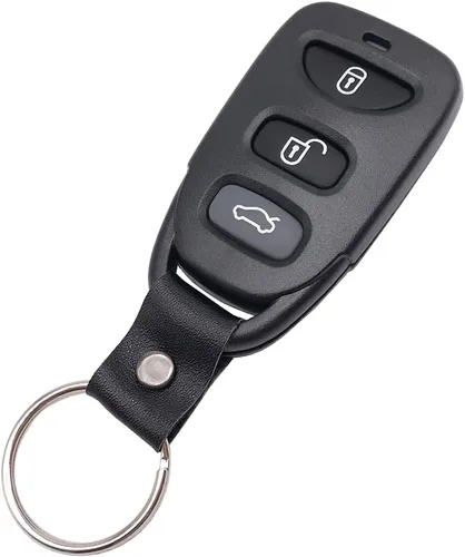 Vista 4 de Funda de llavero de entrada sin llave compatible con Hyundai Elantra 2007-2010 2006-2010 Sonata Tucson para Kia 4 botones (1)