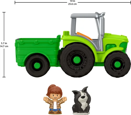 Vista 6 de Fisher-Price Little People Push & Play Tractor, Ages 1+