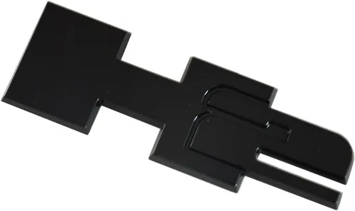 Vista 4 de 2 piezas de emblemas 3D de placa de nombre de puerta del portón trasero H2 para Hummer H2 2003-2009 (negro)