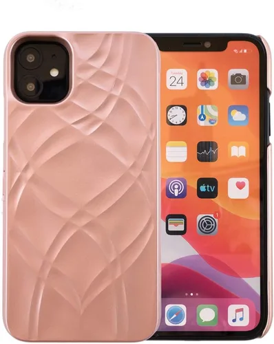 Vista 2 de Funda para iPhone 11, funda tipo cartera de lujo para mujer con tarjetero a prueba de golpes espejo y soporte para Apple iPhone 11 2019 de 6.1 Oro