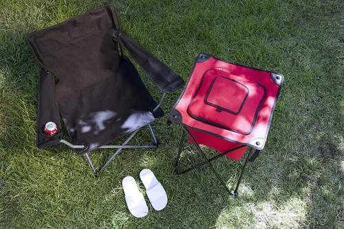 Vista 8 de Picnic TIME PTZ Silla de campamento, silla de picnic, silla de playa con bolsa de transporte Negro