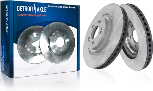 Vista 17 de Detroit Axle - 4WD - Rotores de disco delantero de 13.031 in de repuesto para Ford Excursion F-250 F-350 Super Duty 1999-2004 - Juego de 3 piezas