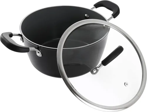 Vista 2 de Horno holandés de 4.5 cuartos de galón con tapa en negro