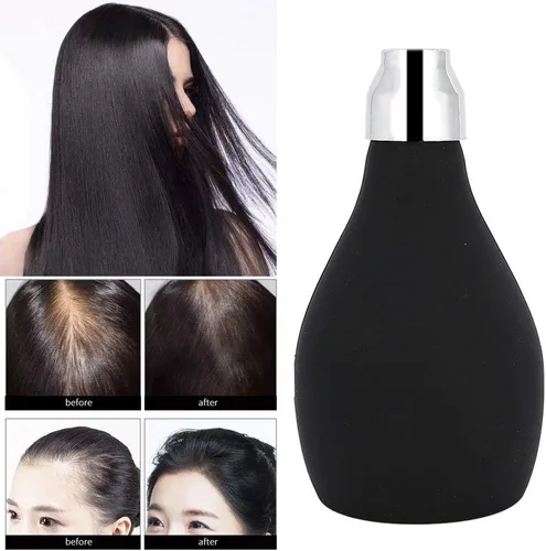 Vista 9 de Botella pulverizadora en polvo, Botellas de spray vacías, Soplador de polvo vacío, Bomba de pulverización de cabello en polvo Aplicador de fibra