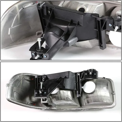 Vista 4 de DNA MOTORING HL-OH-SIE994P-BK-AM - Faros delanteros de esquina color ámbar compatibles con Sierra 99-07 / 00-06 Yukon XL 1500 2500