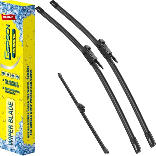 Vista 32 de GSPSCN 2 limpiaparabrisas de repuesto para Cooper R55, R56, R57, 2013, 2014, 2015, 19 + 18 pulgadas (juego de 2)
