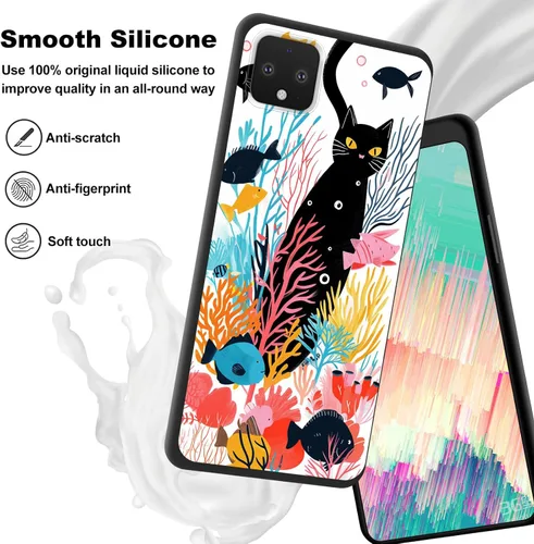 Vista 396 de Funda delgada para Google Pixel 4 XL, funda delgada de silicona de TPU suave a prueba de golpes para Google Pixel 4 XL, astronauta Galaxy