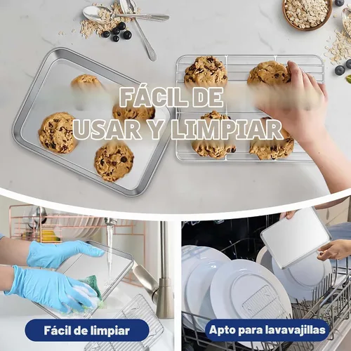 Vista 6 de Bandeja para hornear de 9 pulgadas con estante, bandeja para horno