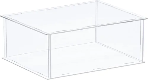 Vista 17 de MECCANIXITY Caja plástica de acrílico de la vitrina clara monta el escaparate a prueba de polvo 6.3x4.3x6.1 pulgadas para artículos coleccionables