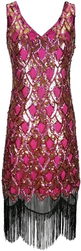 Vista 5 de Whitewed Flapper Girl Dance Bachelorette Party Recital Disfraces