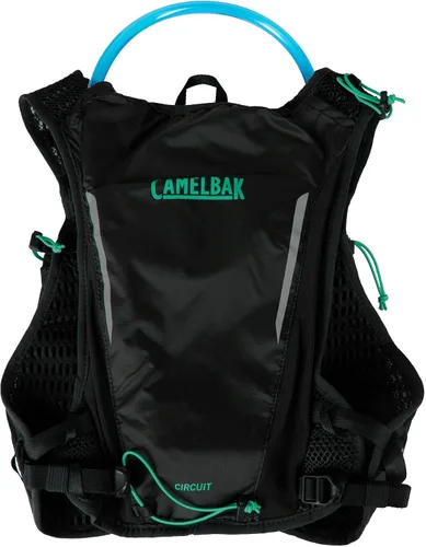 Vista 3 de CamelBak Circuit Run - Chaleco de hidratación con depósito de 50 onzas, diseño ligero y transpirable y almacenamiento para correr y entrenar de Negro