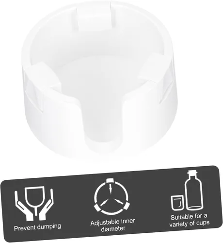 Vista 3 de Veemoon Portavasos fijo antiderrames, portavasos para bebidas, soporte para escritorio, portavasos, para bebidas, escritorio para sofá, mesa