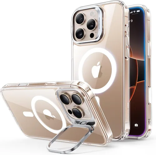Vista 59 de ESR Funda para iPhone Air con soporte de almacenamiento, compatible con MagSafe, protección contra caídas de grado militar, funda magnética