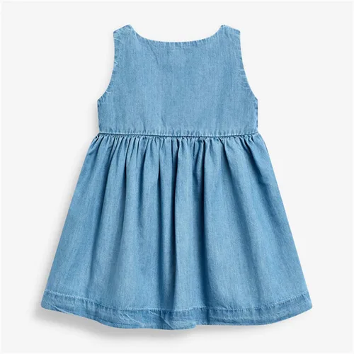 Vista 3 de HILEELANG Vestidos de manga corta para niñas pequeñas