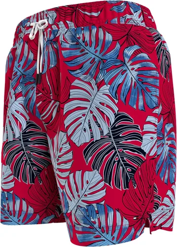 Vista 3 de Tommy Hilfiger Traje de baño con logotipo impreso de 7" para hombre con protección UV