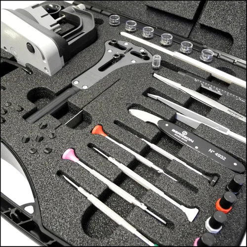 Vista 3 de Bergeon 7815 Master Service Tool Case Watchmaker Juego de herramientas Kit de reparación