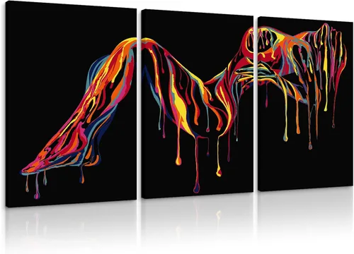 Vista 109 de Novatique 3 piezas de arte de pared sexy en blanco y negro para parejas desnudas, decoración de pared abstracta de amor para mujeres y hombres, arte