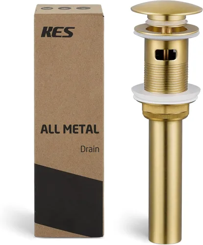 Vista 11 de KES S2008D-BZ - Desagüe para fregadero sin desbordamiento para baño, conjunto de tapón de drenaje emergente para fregadero de recipiente de 1.6 a