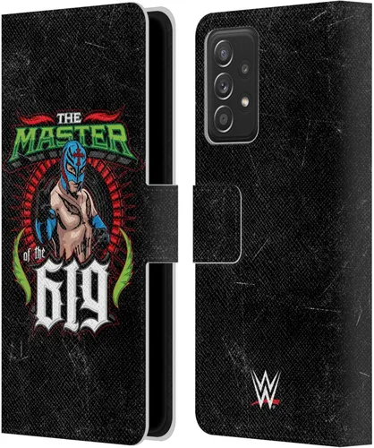 Vista 7 de Head Case Designs WWE Glow Rey Mysterio - Funda de piel con licencia oficial compatible con Samsung Galaxy A53 5G (2022)